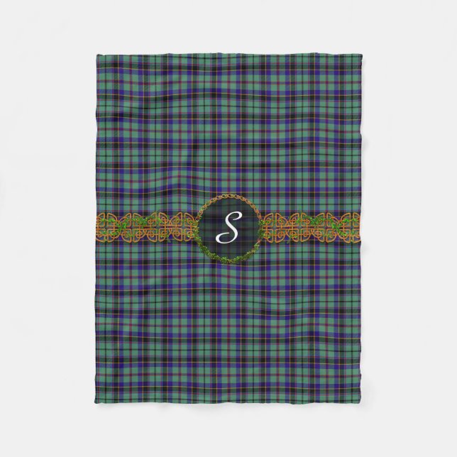 Monogram Stevenson Tartan Fleece Blanket (Front)