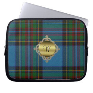 Monogram Stewart Tartan Plaid Laptop Cover