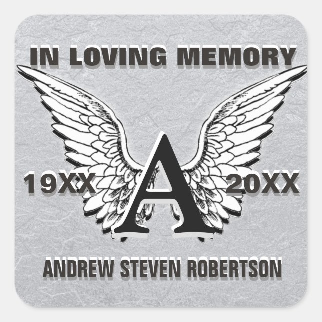 Monogram Sticker Silver (Front)