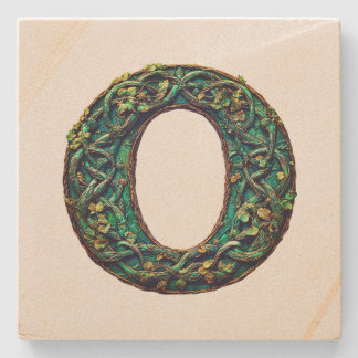 Monogram stone coaster