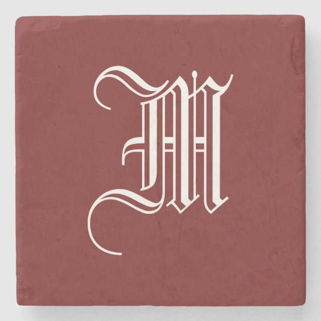 MONOGRAM STONE COASTER (Front)