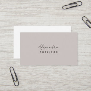 Monogram Stone Minimalist Feminine Business Card