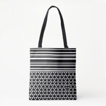 Monogram Striped Trig DP Black
