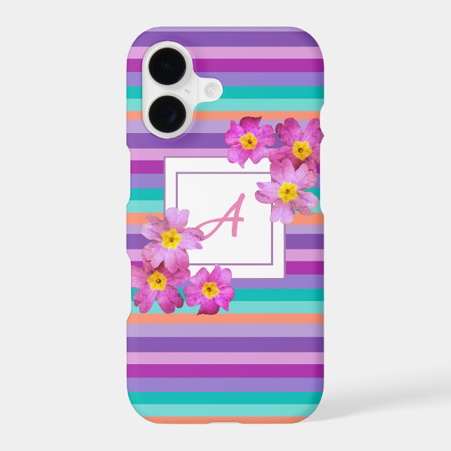 Monogram Stripes   iPhone Case (Back)