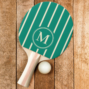 Monogram Striping Aqua Beach Breeze Colour Ping Pong Paddle