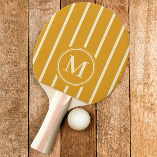 Monogram Striping Burnt Buttercup Colour Ping Pong Paddle