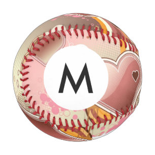 Monogram Styled design background Baseball
