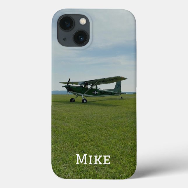 Monogram Stylish Aeroplane Photo, Aviation Case-Mate iPhone Case (Back)