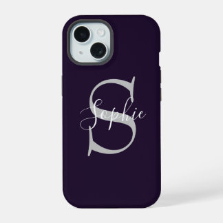 Monogram Stylish iPhone 15 Case