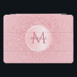 Monogram Stylish Rose Gold Glitter Template Trendy iPad Pro Cover<br><div class="desc">Monogram Stylish Rose Gold Glitter Template Trendy Girly Elegant Modern iPad Smart Cover.</div>