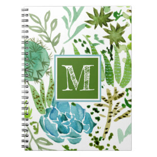 Monogram   Succulent Field I Notebook
