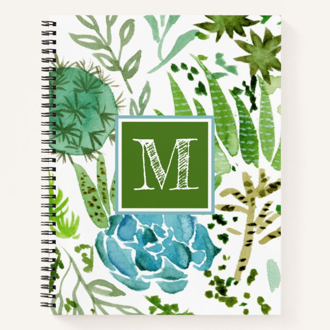 Monogram | Succulent Field I Notebook (Front)