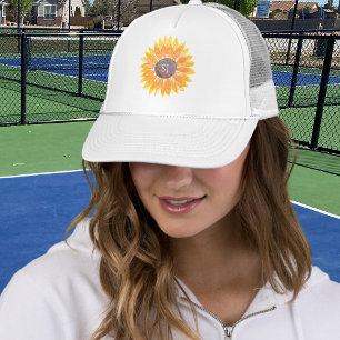 Monogram Sunflower Trucker Hat