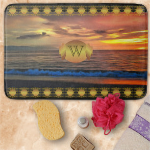 Monogram Sunset 1577 Bath Mat