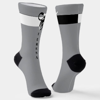 "Monogram T" Socks