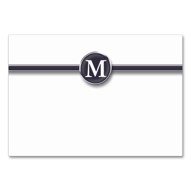 Monogram Table Starter Number (Front)
