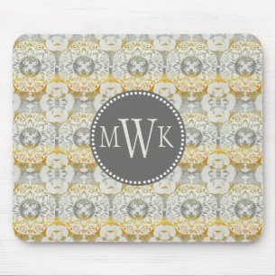 Monogram   Tapestry Rosette II Mouse Pad