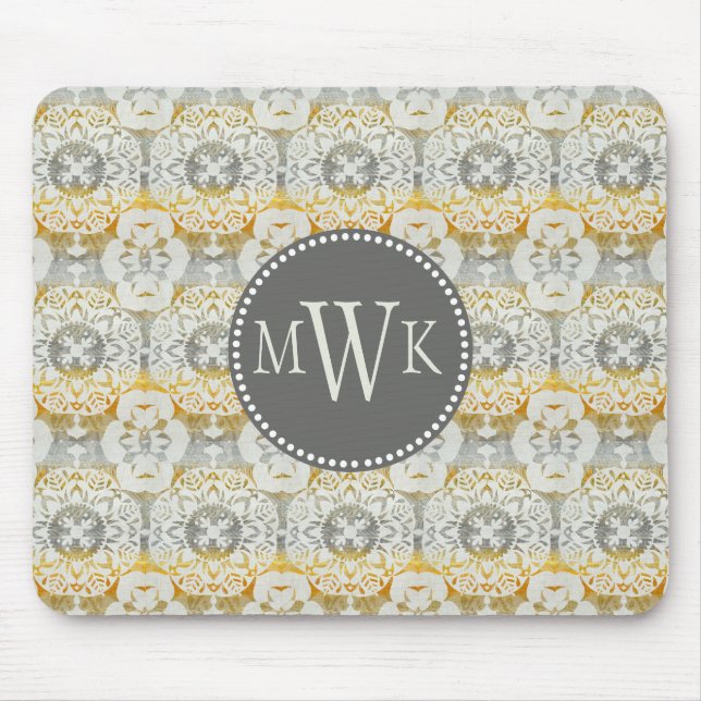 Monogram | Tapestry Rosette II Mouse Pad (Front)