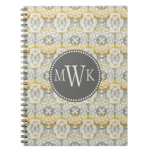 Monogram Tapestry Rosette II Notebook