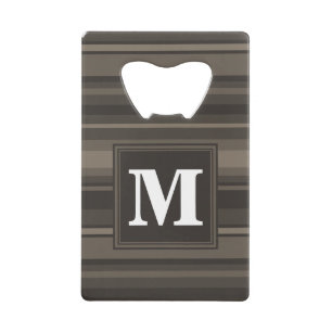 Monogram taupe stripes