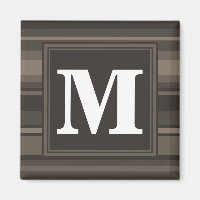 Monogram taupe stripes