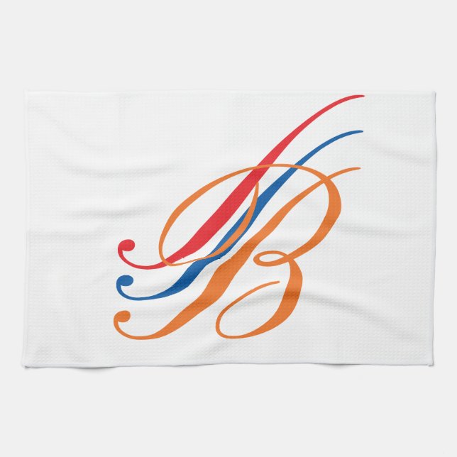 monogram tea towel (Horizontal)
