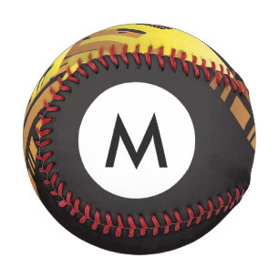 Monogram Technical halftone background 5 Baseball