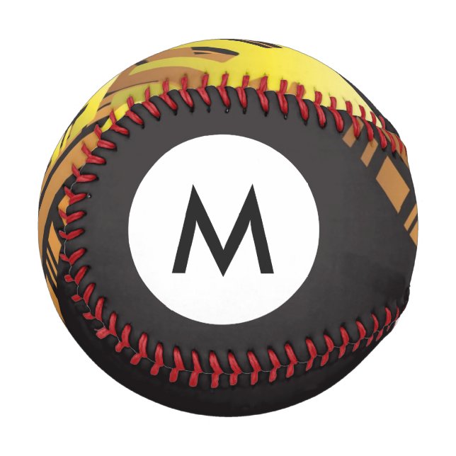 Monogram Technical halftone background 5 Baseball (Front Left)