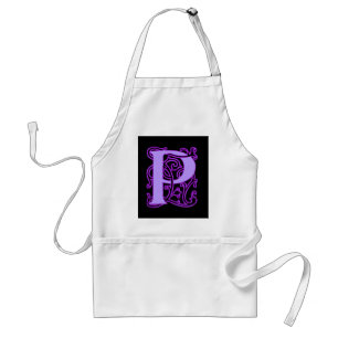 Monogram template standard apron