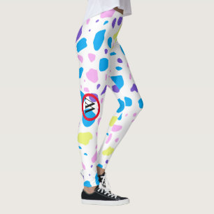 MONOGRAM TERRAZZO PATTERN  MULTICOLOR LEGGINGS