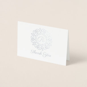 Monogram Thank You or Any Occasion Foil Card