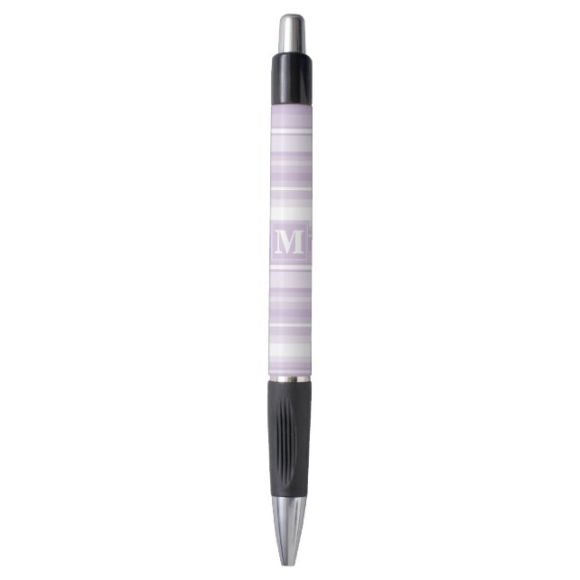 Monogram thistle purple stripes (Front Vertical)