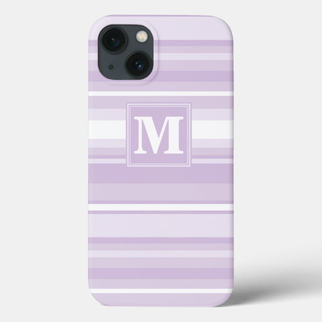 Monogram thistle purple stripes Case-Mate iPhone c Case (Back)