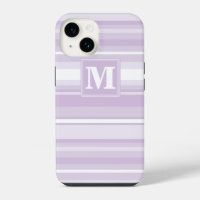 Monogram thistle purple stripes