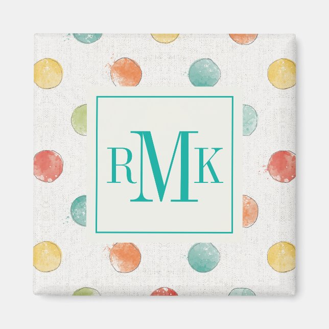 Monogram | Thoughtful Butterflies Step Magnet (Front)