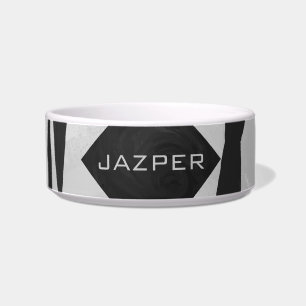 Monogram Tiger Black and White Print Bowl