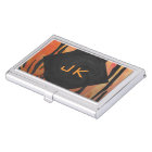 Monogram Tiger Hot Orange and Black Print Pattern