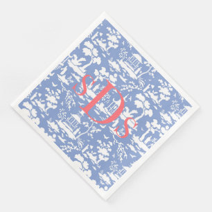 Monogram Toile Napkins