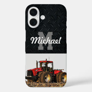 Monogram Tractor Farming Tillage Men Equipment iPhone 16 Case