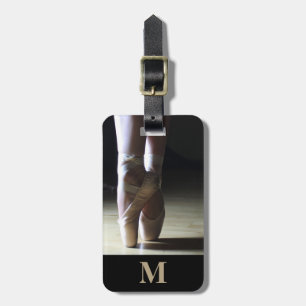 Monogram Travel Ballet Toe Dance Shoes Luggage Tag
