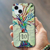 Monogram Tree of Life Mosaic Green