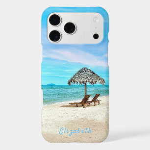 Monogram Tropical Beach Scene