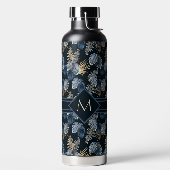 Monogram Tropical Foliage Water Bottle (Left)