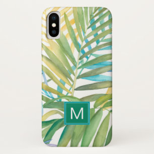 Monogram   Tropical Palm Leaves iPhone X Case