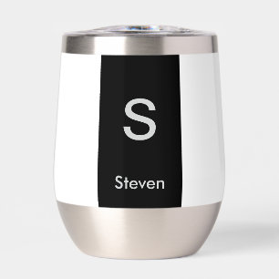 Monogram Two Tone Modern Black and White