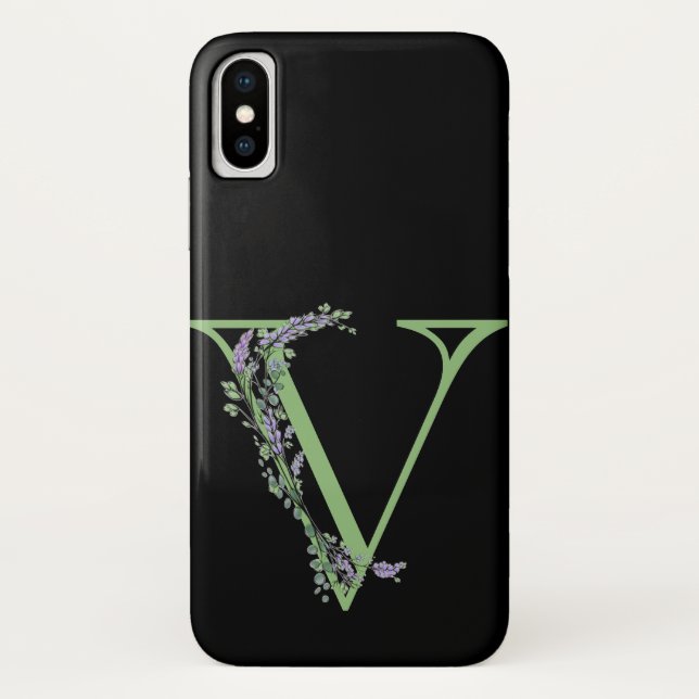 Monogram V Lavender Eucalyptus Case-Mate iPhone Case (Back)