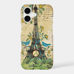 Monogram Vintage Bird Effiel Tower
