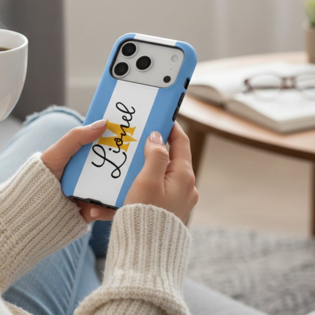 Monogram Vintage Blue & White Stripes Color Block (Creator Uploaded)