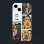 Monogram Vintage Chic Photo White iPhone 14 Case<br><div class="desc">Minimalist case features monogram in vintage font.</div>