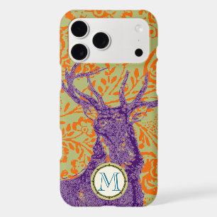 Monogram Vintage Deer Art Nouveau Forest iphone
